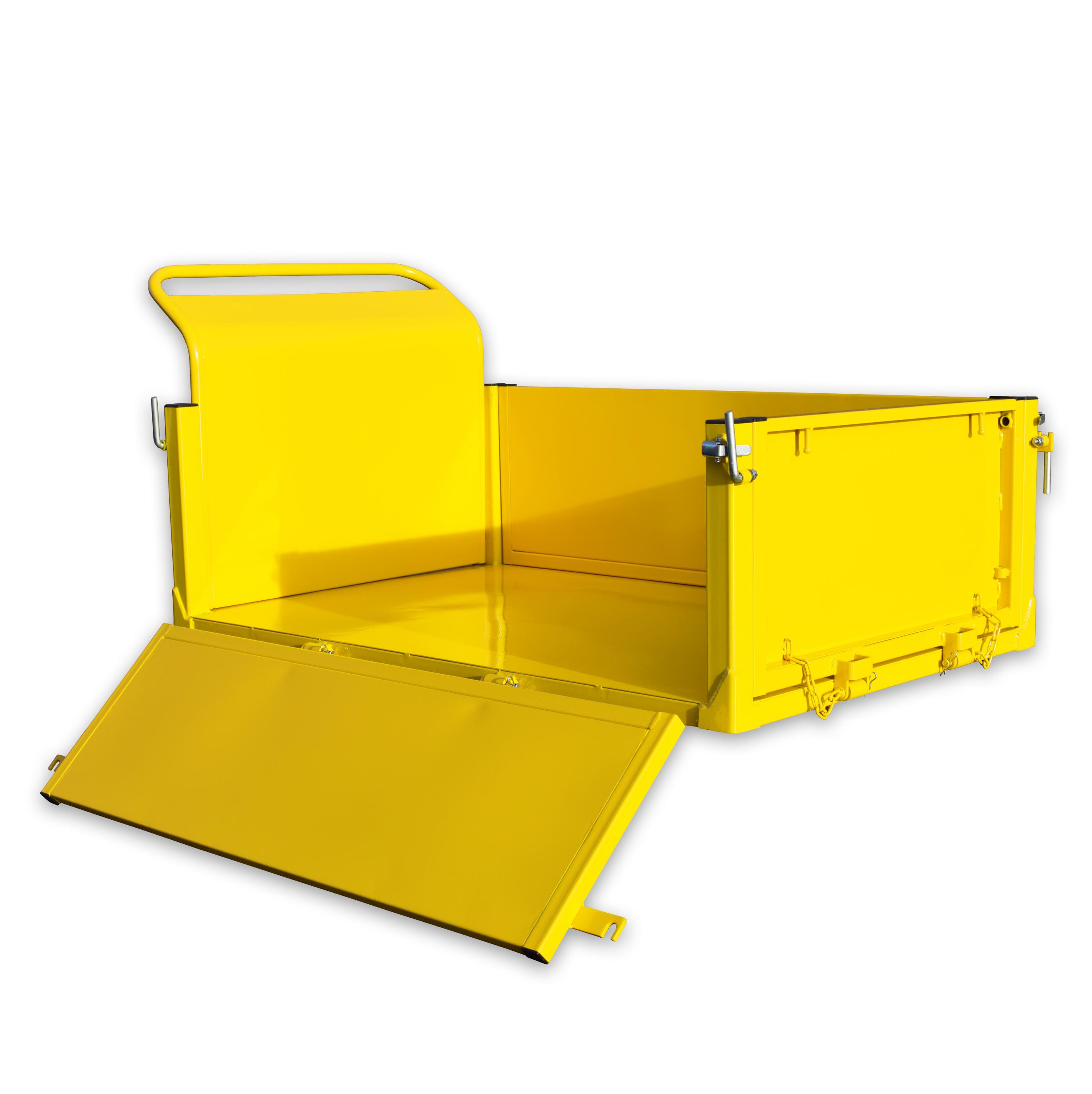 BAMATO Aufsatz mit klappbaren Bordwänden für Raupendumper MTR-500H und MTR-500PRO BAMATO Aufsatz mit klappbaren Bordwänden für Raupendumper MTR-500H und MTR-500PRO